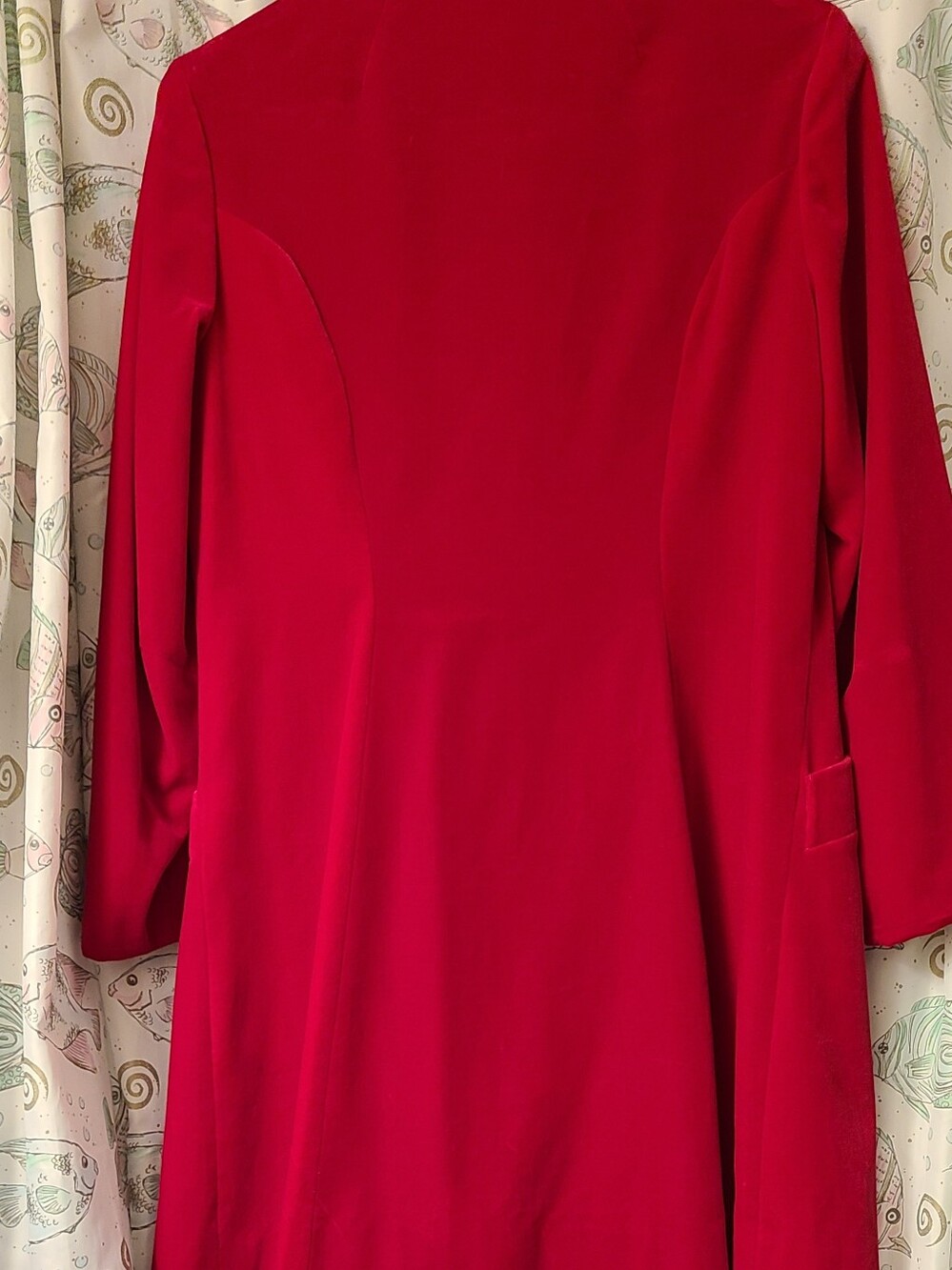 SURREY CLASSICS Classic Women's Red Button-Front Coat - Picture 2 of 7
